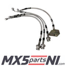 MTEC Zinc Plated Performance Brake Hoses MX5 MK2